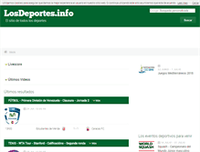 Tablet Screenshot of los-deportes.info